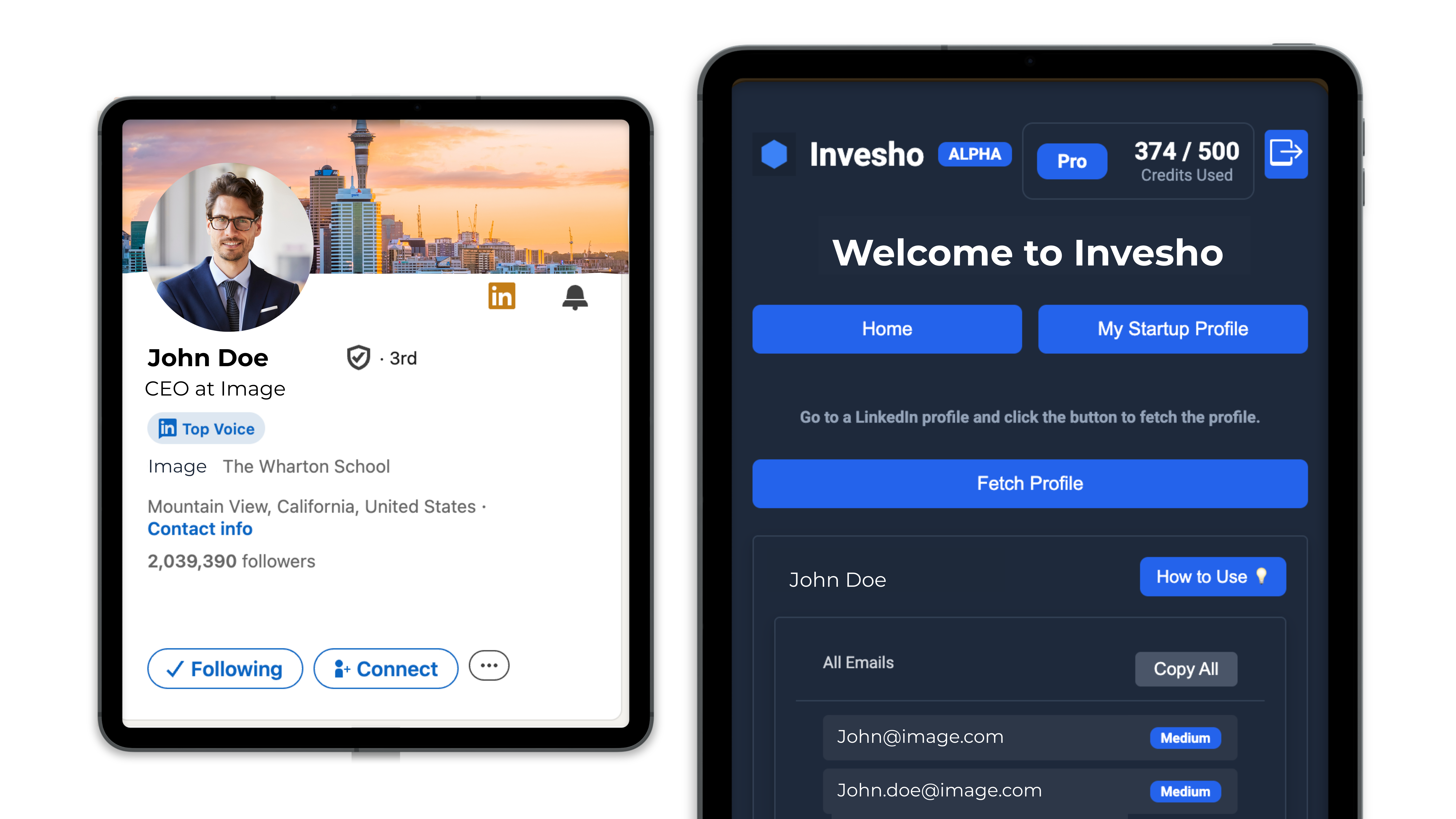 Chrome extension for LinkedIn